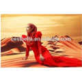 Robe de mariage musulmane alibaba belle robe de mariée islamique rouge